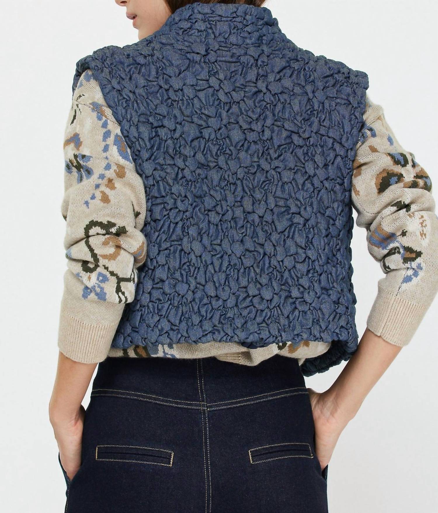 Current Air - Cropped Quilting Vest