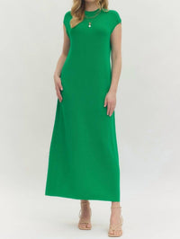 entro Talk This Way Maxi Dress in green - women's dress