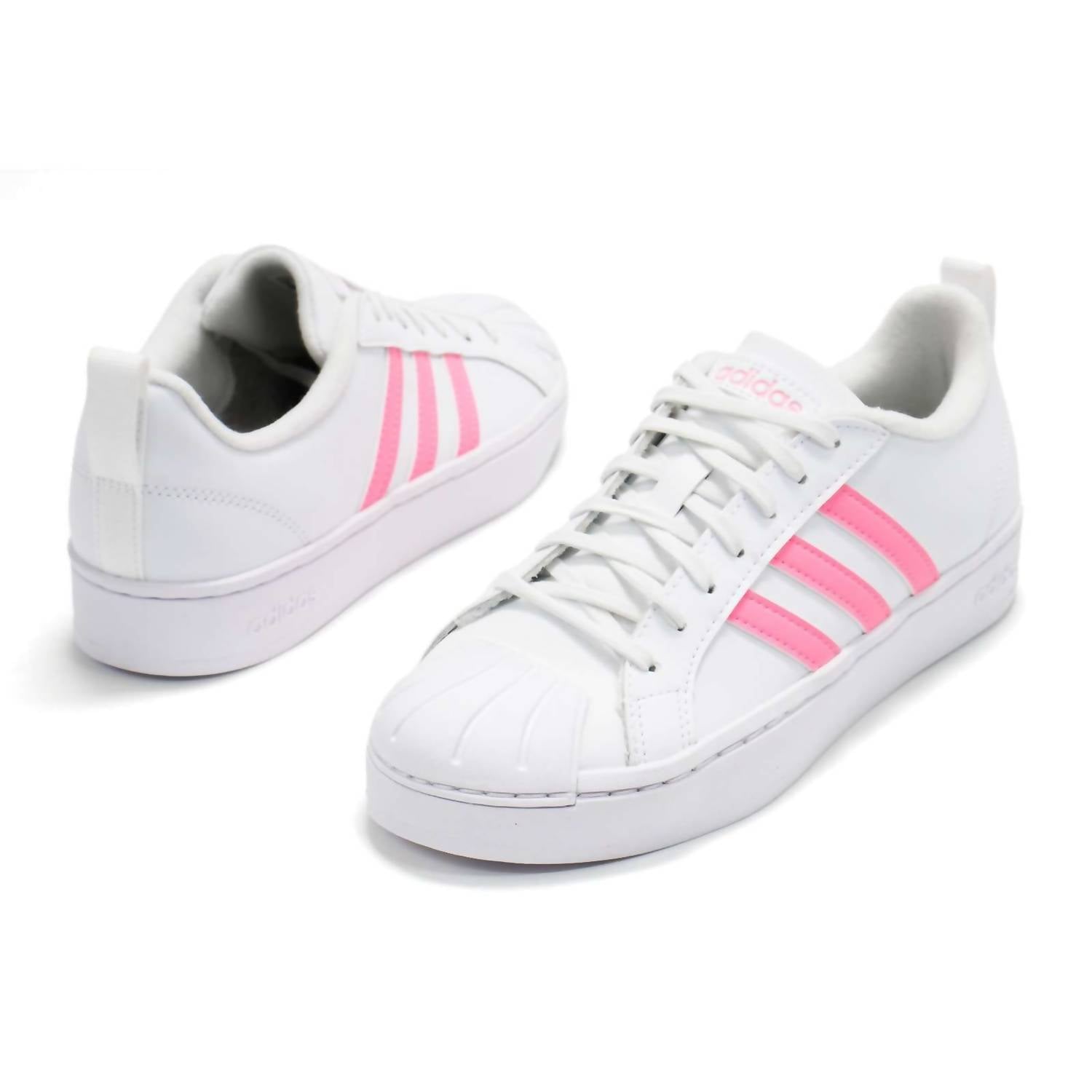 adidas Girl's Streetcheck Lace-up Sneakers in white - kids' sneaker - view 5