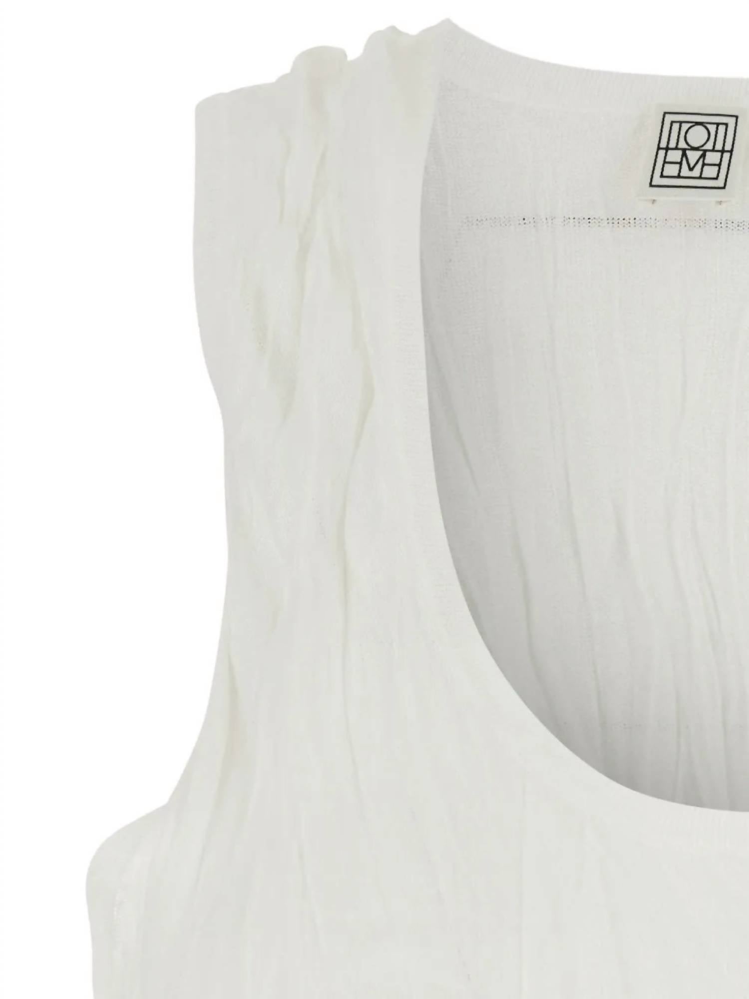 Toteme - Crinkled Knit Tank Top