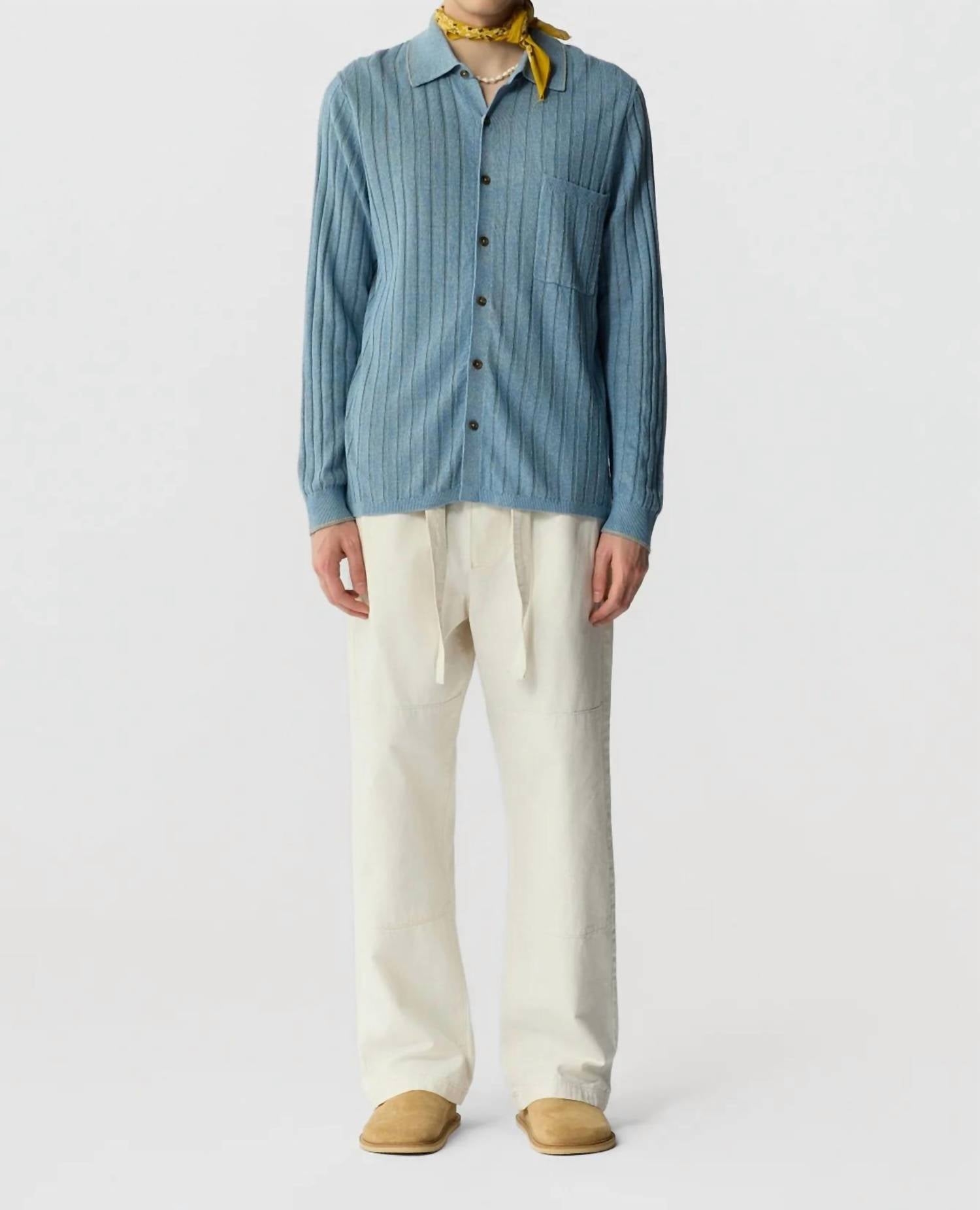 Guest In Residence - Button Up Linen Blend Shirt