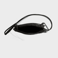 Lemiz - Women's Mini Bowie Drawstring Crossbody Leather Bag