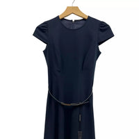 Elie Tahari - Miciela Cap-sleeve Belted Midi Dress With Slit