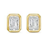 Diana M Jewels - Women's Emerald Lab-grown Diamond Stud Earrings (5.00 Tcw) - Statement