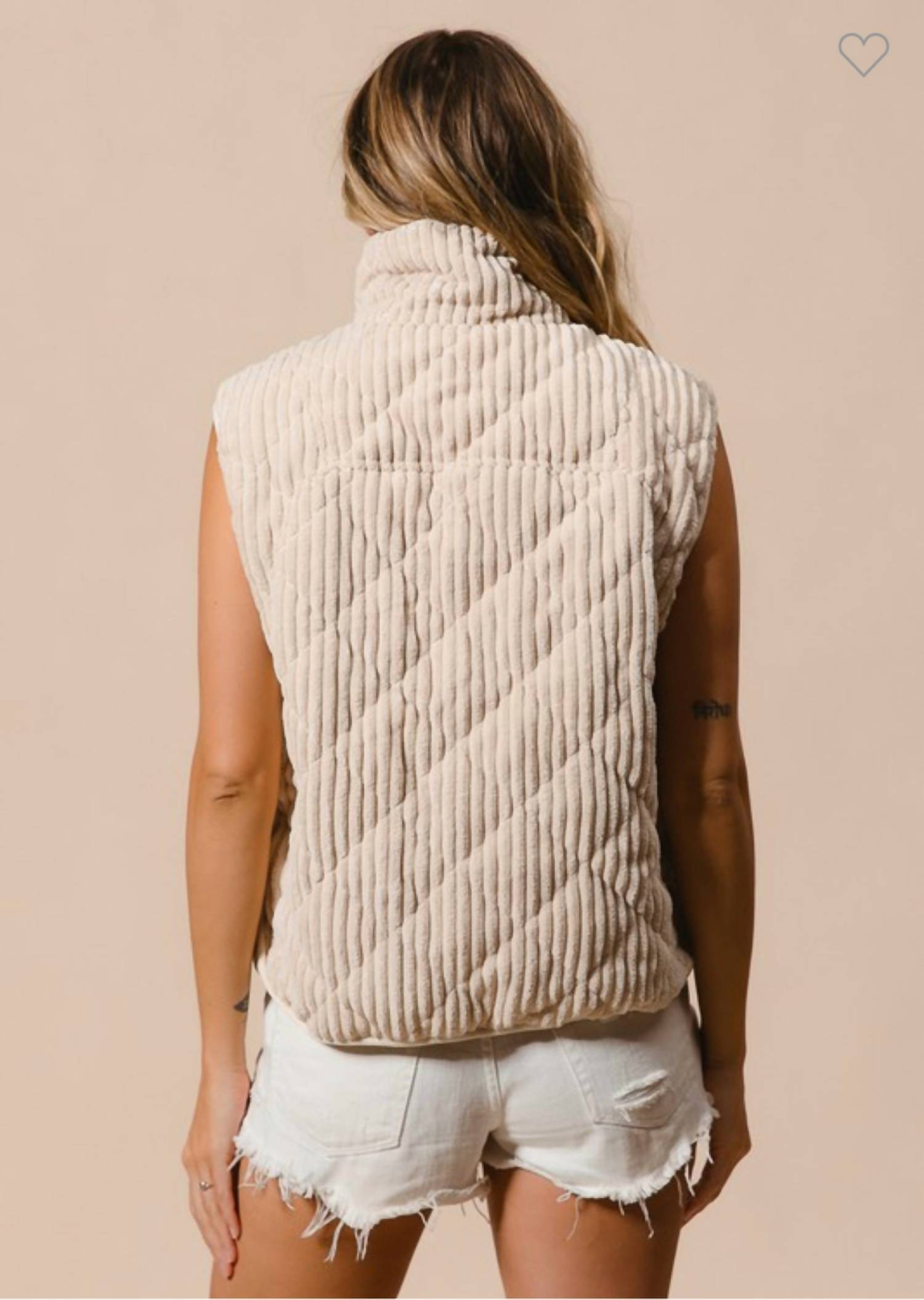 Bibi - Quilted Corduroy Vest