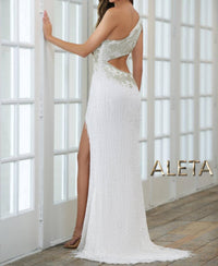 Aleta - Elegant Fitted One Shoulder Gown