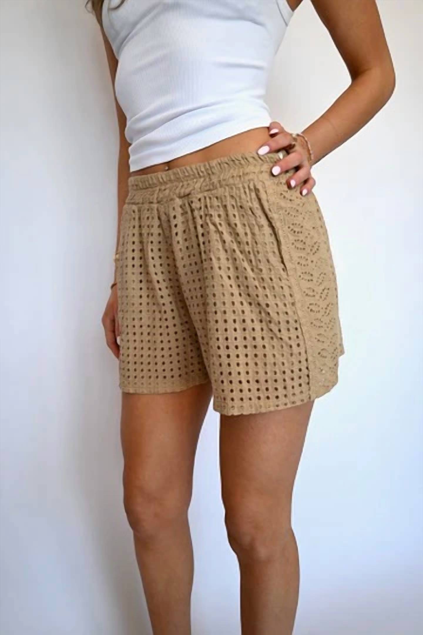 Vintage Havana - Eve's Eyelet Shorts