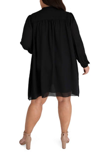 Marée Pour Toi - BISHOP SLEEVE TIE NECK DRESS