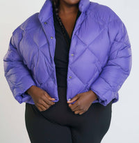 Psophia - Puffer Funnel Neck Jacket - Plus