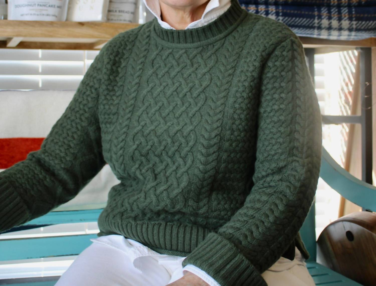Alashan Cashmere - Maeve Mixed Cable Crew Sweater