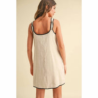 Miou Muse - Shaylee Linen Mini Dress