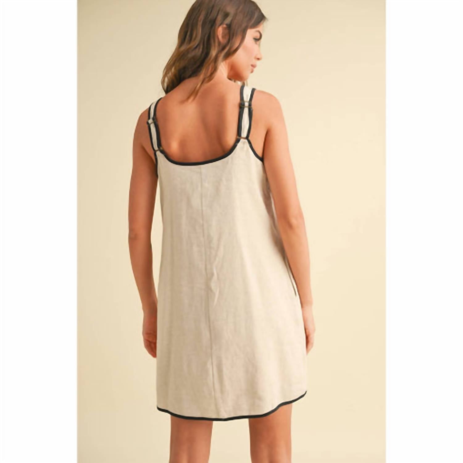 Miou Muse - Shaylee Linen Mini Dress
