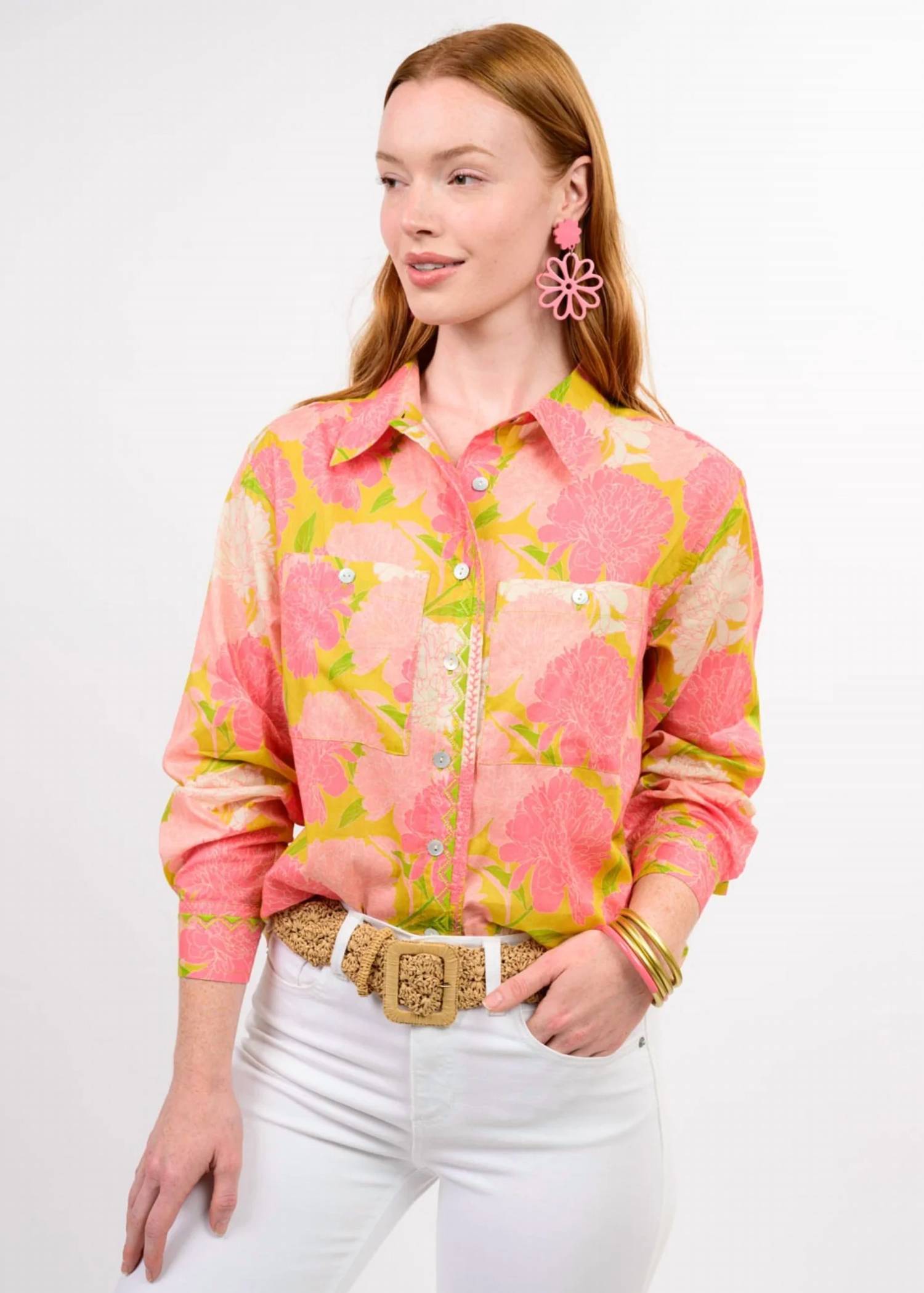 Ivy Jane - Haley Floral Button Down Shirt