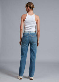 Rag & Bone Harlow Two Tone Jean in double indigo - women's jeans - alternate view