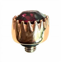 Qudo Women's London 8mm Jewelry Topper in garnet rosegold - women's jewelry