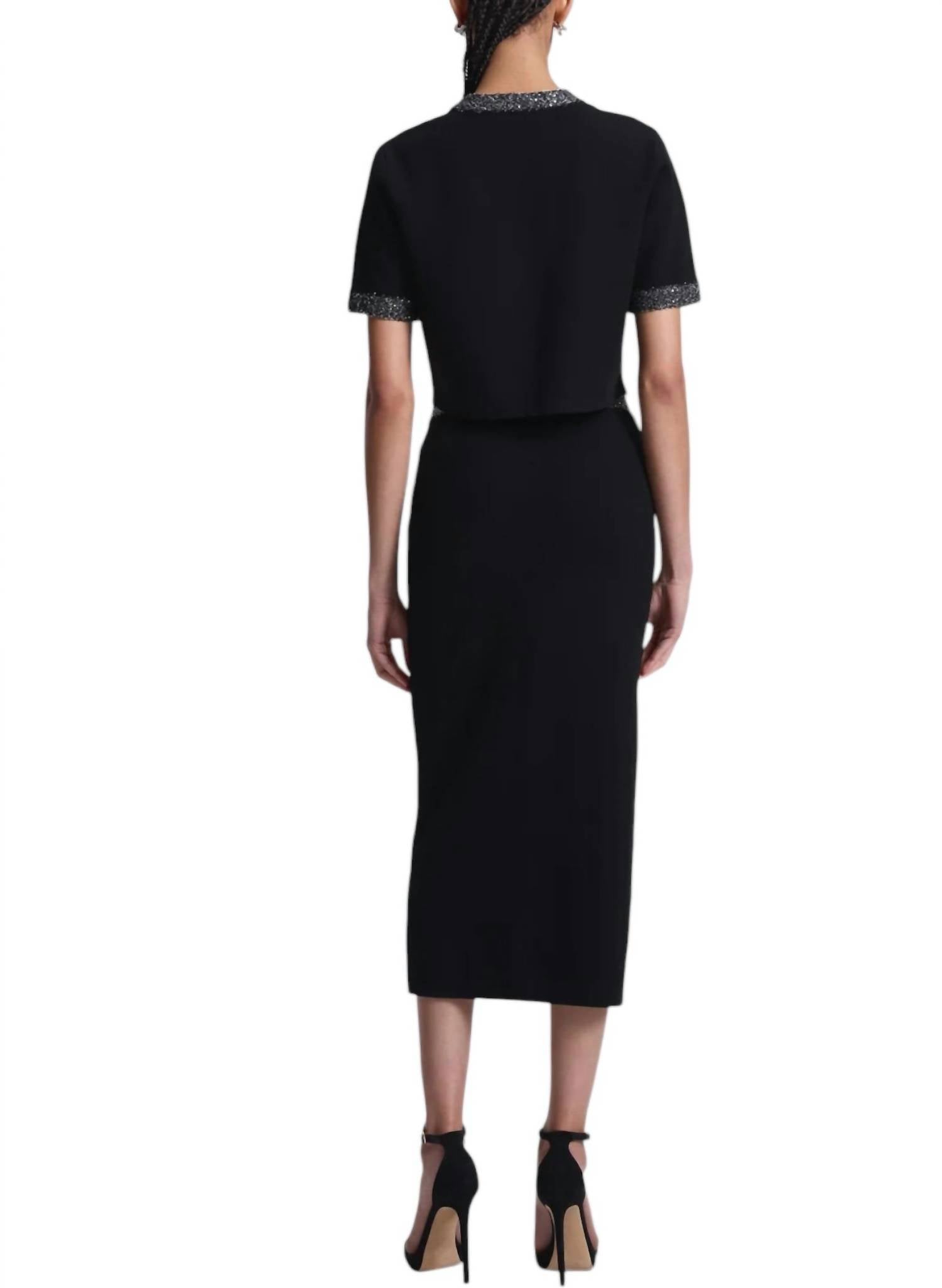 A.L.C. - Jane Sequin Embellished Midi Skirt