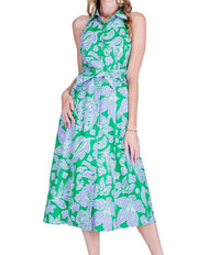 Jade - FITTED HALTER SHIRTDRESS