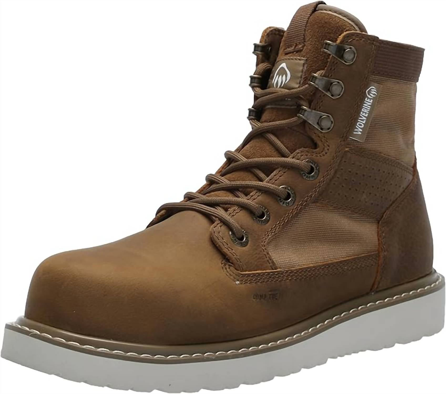 Wolverine - Men's Unlined Canvas Wedges Trade Boots With Cap Toe