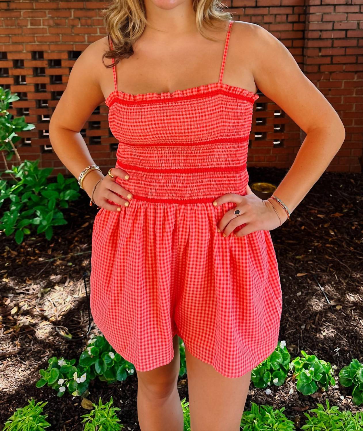 Lilbelle By Lilbelle - Harbour Gingham Romper
