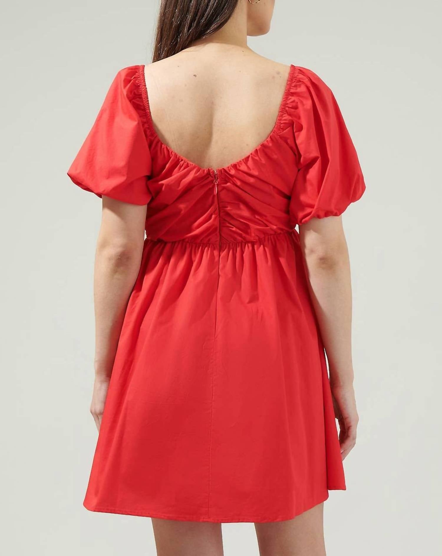 Sugarlips - Leandra Poplin Mini Dress