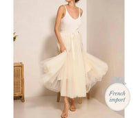 Choklate Paris - Women's Aria Tulle Plumetis Skirt