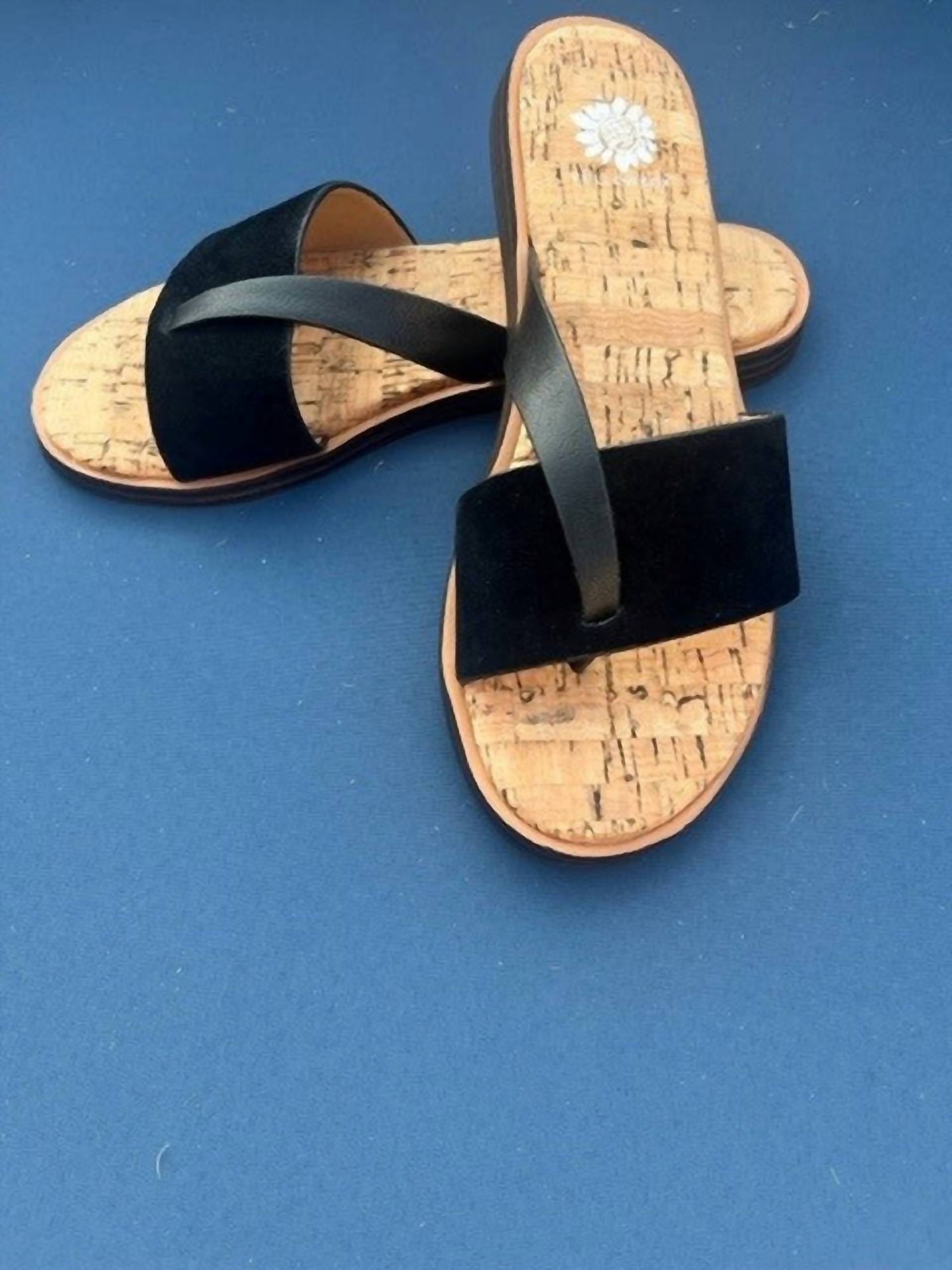 YELLOWBOX Women's Barann Flat Sandals in black - women's sandal - detail view