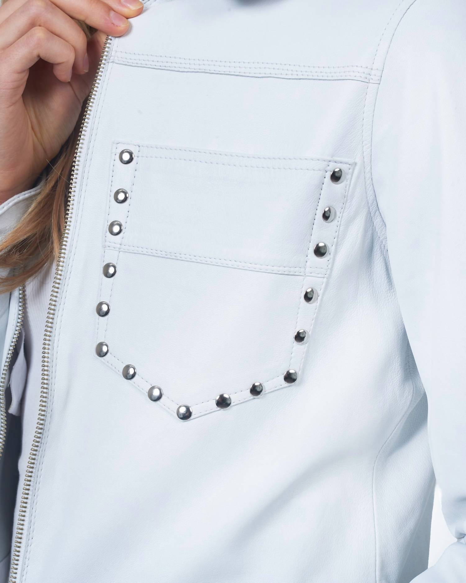 Jkt Nyc - Hayden Nailhead Leather Jacket