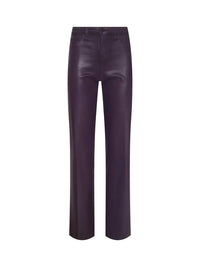 L'Agence - Scottie Coated Wide-leg Jean