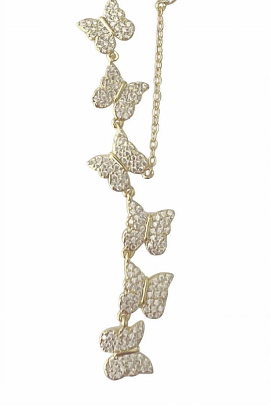 Gemelli - Women's Multi Butterfly Necklace