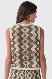 Rd International - Crochet Button Vest