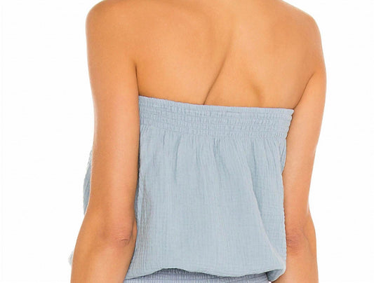 Bobi - Smocked Hem Tube Top