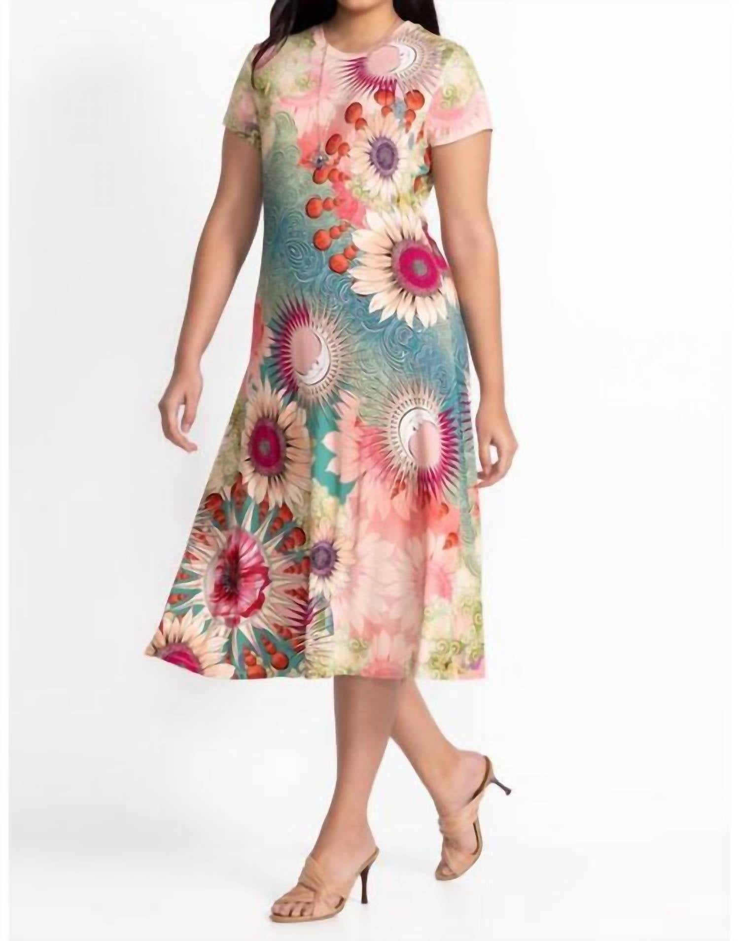 Johnny Was - Janie Favorite Cap Sleeve Dress - Plus