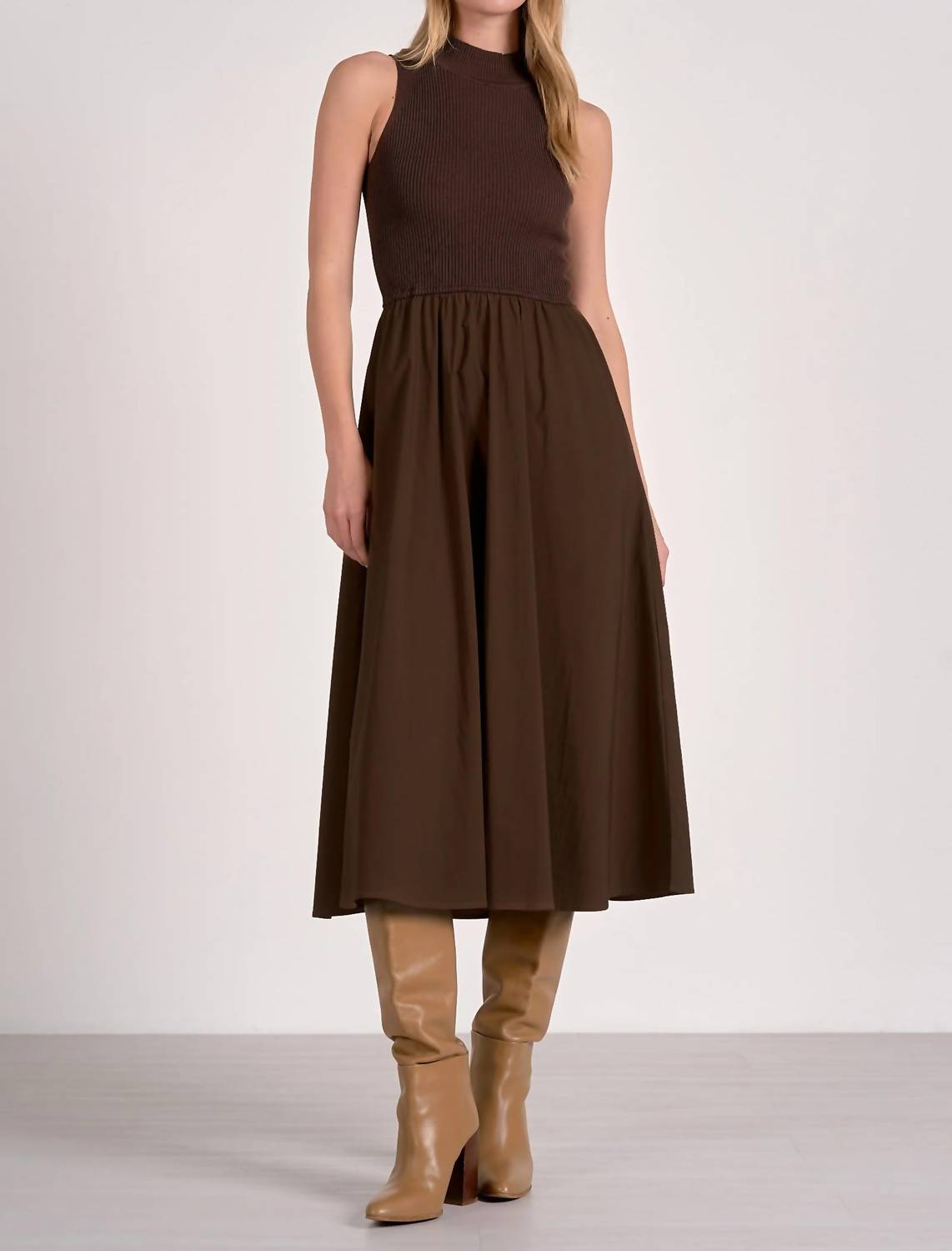 Elan - Mock Neck Dress
