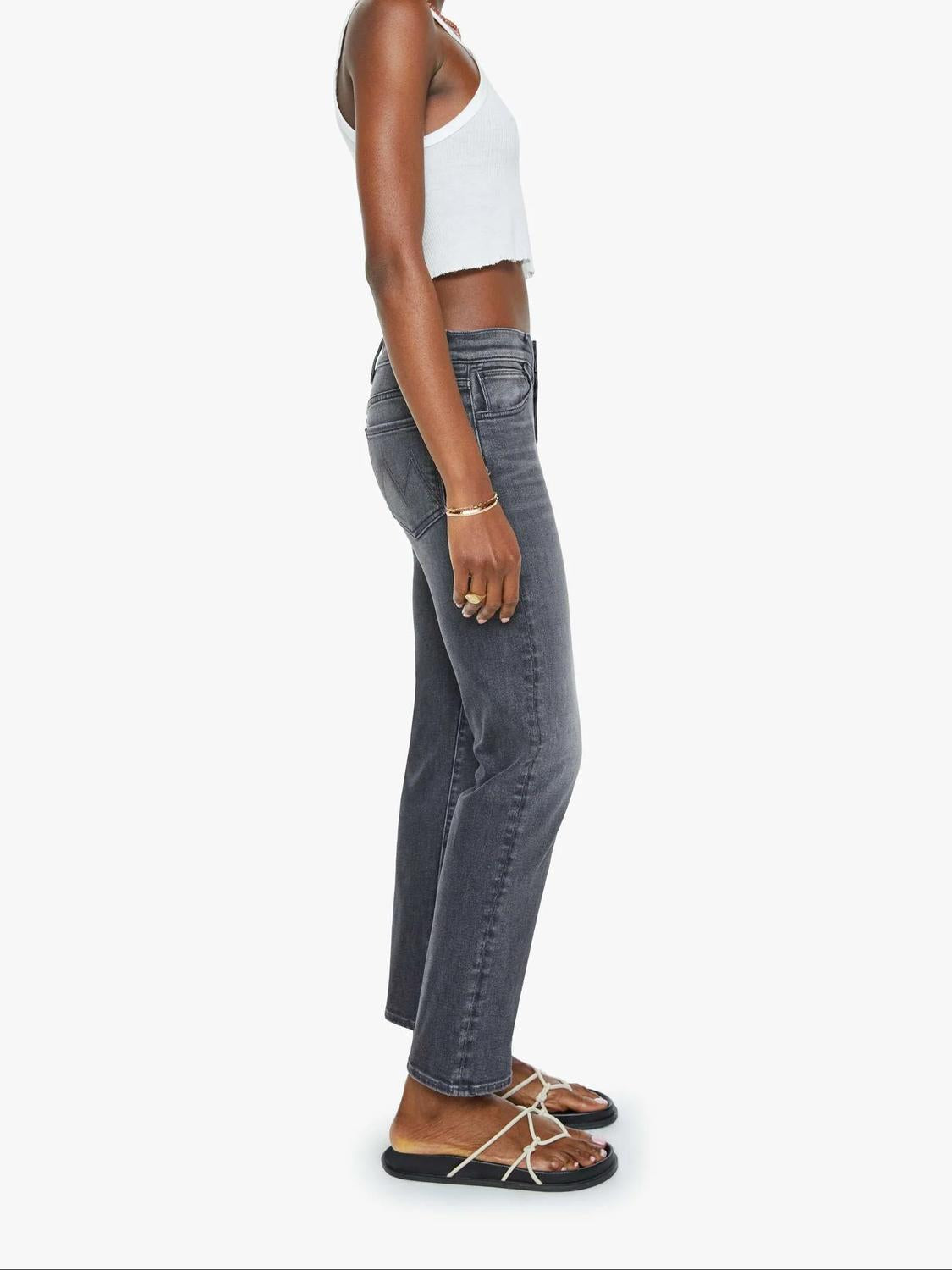 Mother - Mid Rise Hiker Hover Straight-leg Jeans