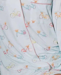 Stone Tree Pajamas - Women's Print Long Sleeve And Short 2 Piece Pajama Set