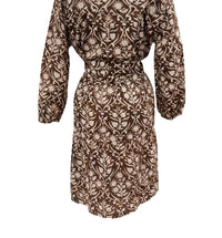 SOLEIL DE MER Martin Mini Dress in brown - women's dress - alternate view