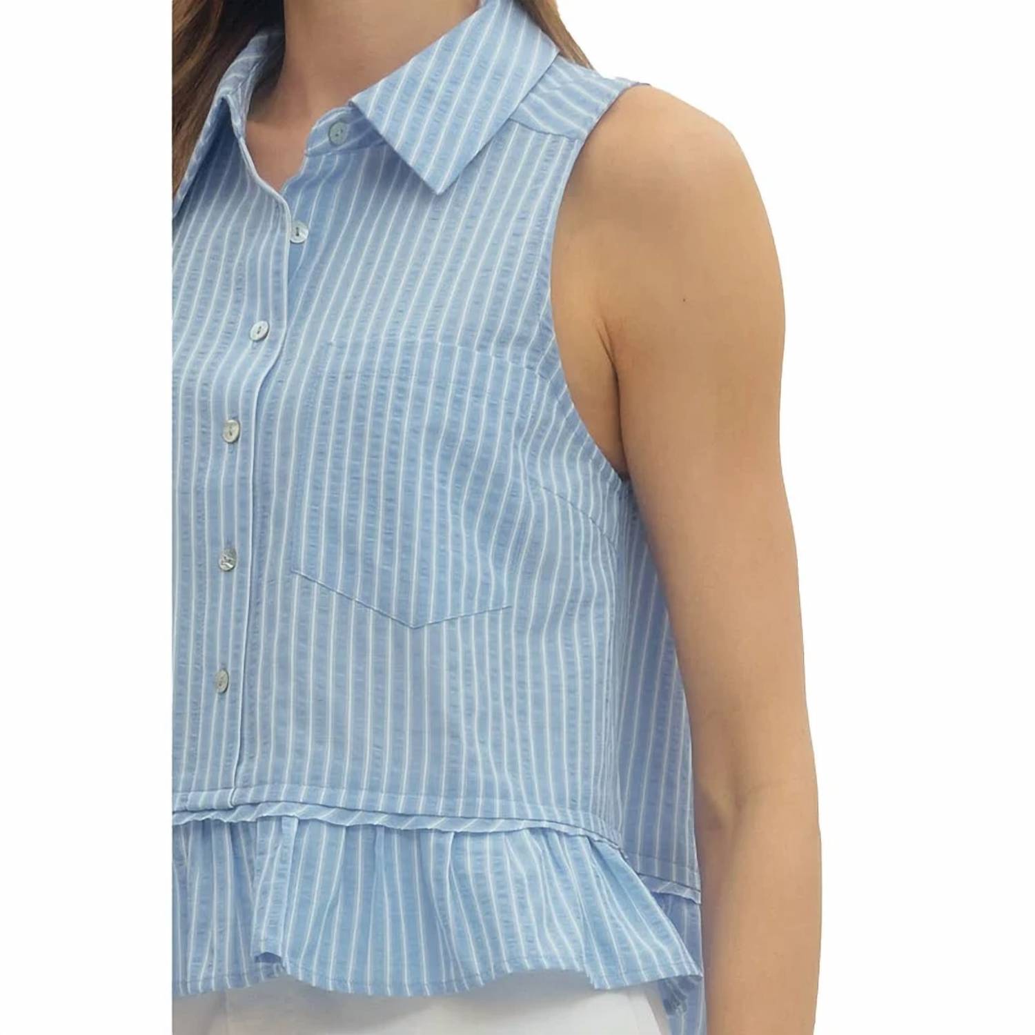 Entro - Yacht Club Ruffle Tank Top