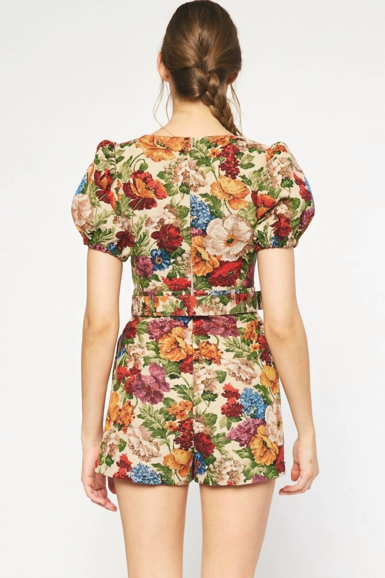Entro - Ashton Floral Tapestry Romper