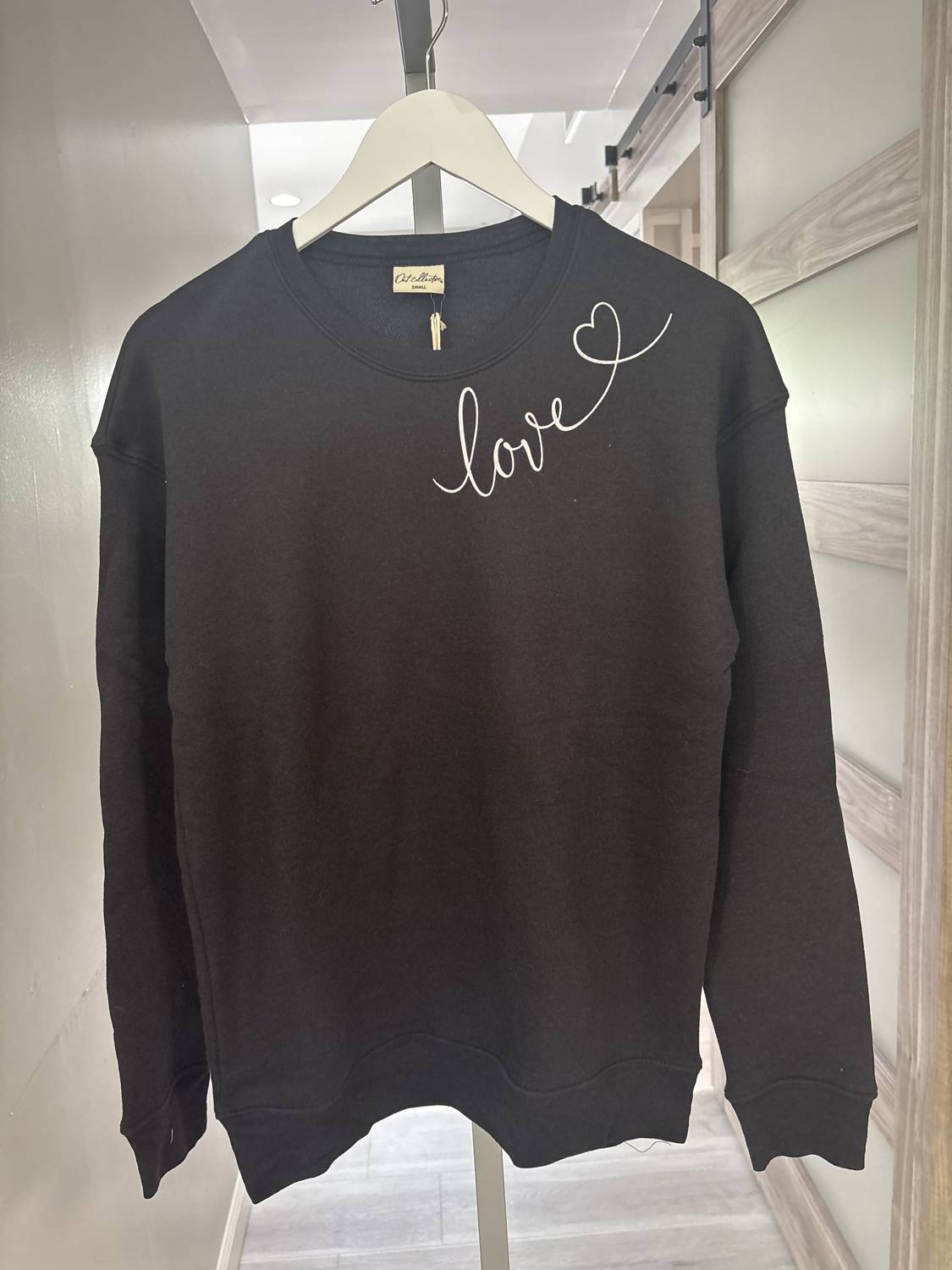 Oat Collective - Women's Love Heart Sweatshirt
