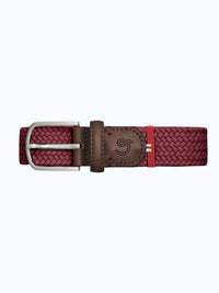 La Boucle Men's Covent Garden Belt in bordeaux - men's accessory