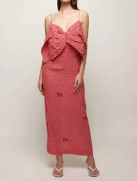 S/W/F - Bow Front Midi Dress