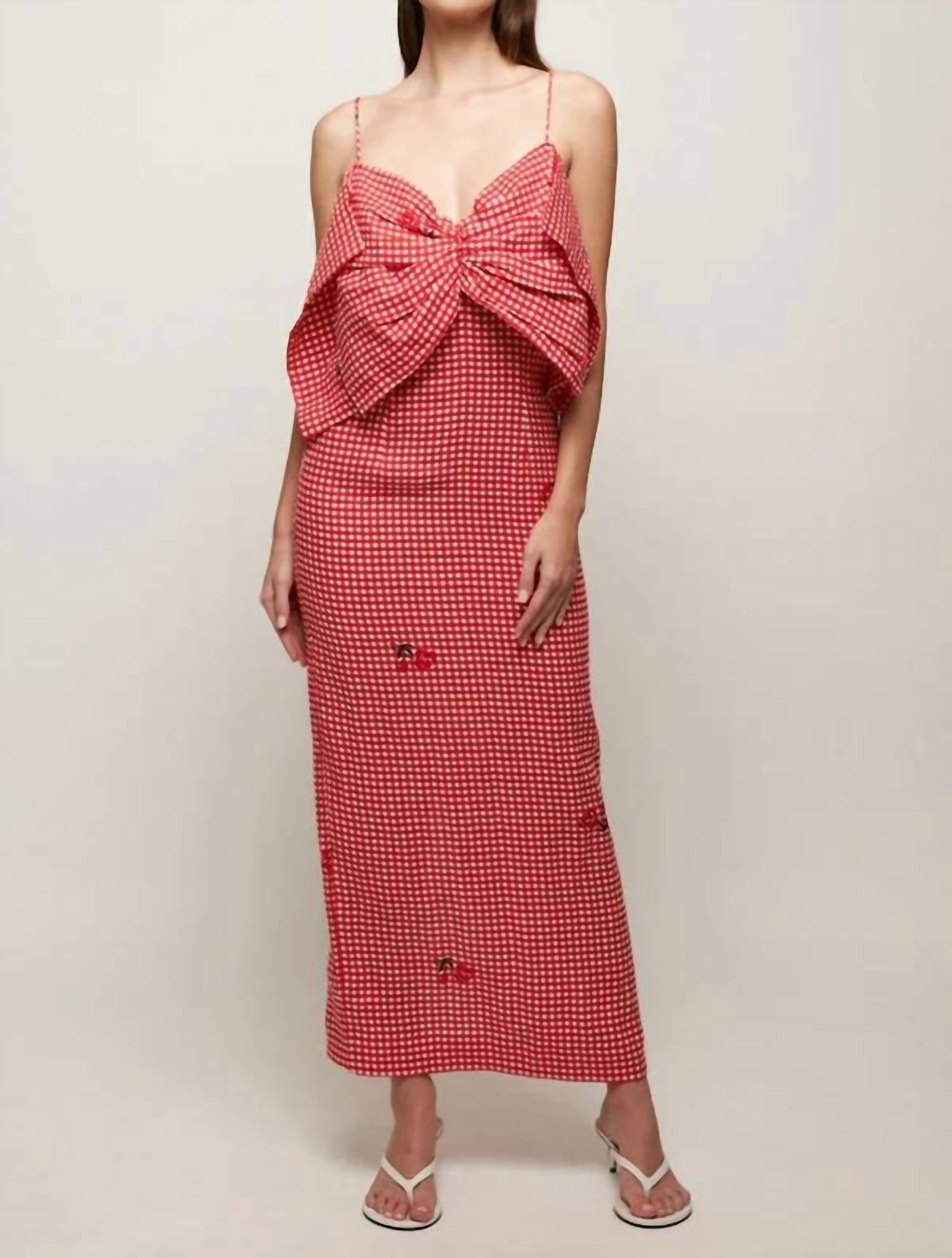 S/W/F - Bow Front Midi Dress