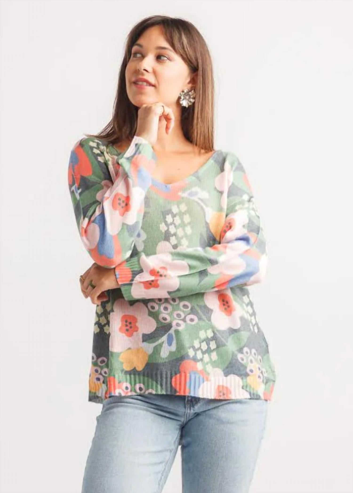 Papillon - Floral Lightweight Sweater