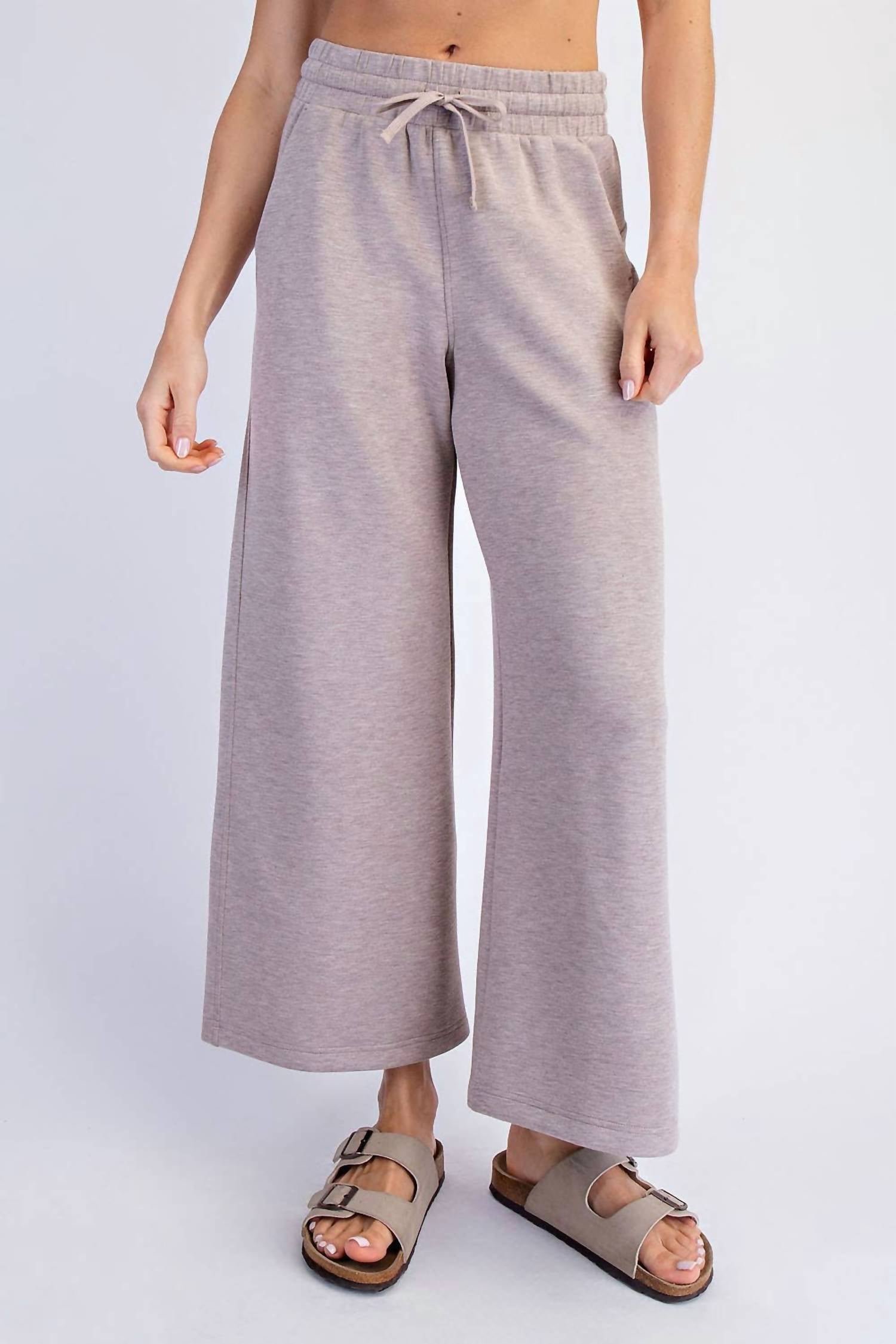 Rae Mode - Modal Scuba Cropped Wide Pants
