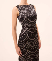 Misa Los Angeles - Patricia Stranded Pearls Satin Dress