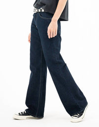 ASKK NY Sullivan Straight Leg Jean in indigo resin - women's jeans - alternate view