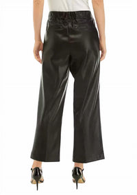 Ruby Rd. - Women's Faux Leather Wide Leg Pants