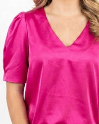 Yellow Lovebirds - Inez V-neck Top