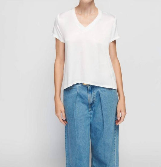 Nation Ltd - June Satin V-Neck Top