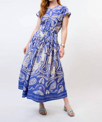 Uncle Frank - Royal Palms Midi Dress